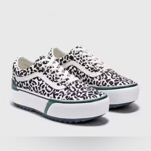 VANS UV Ink Old Skool Stacked animal print size 9.5 EXCELLENT CONDITION
